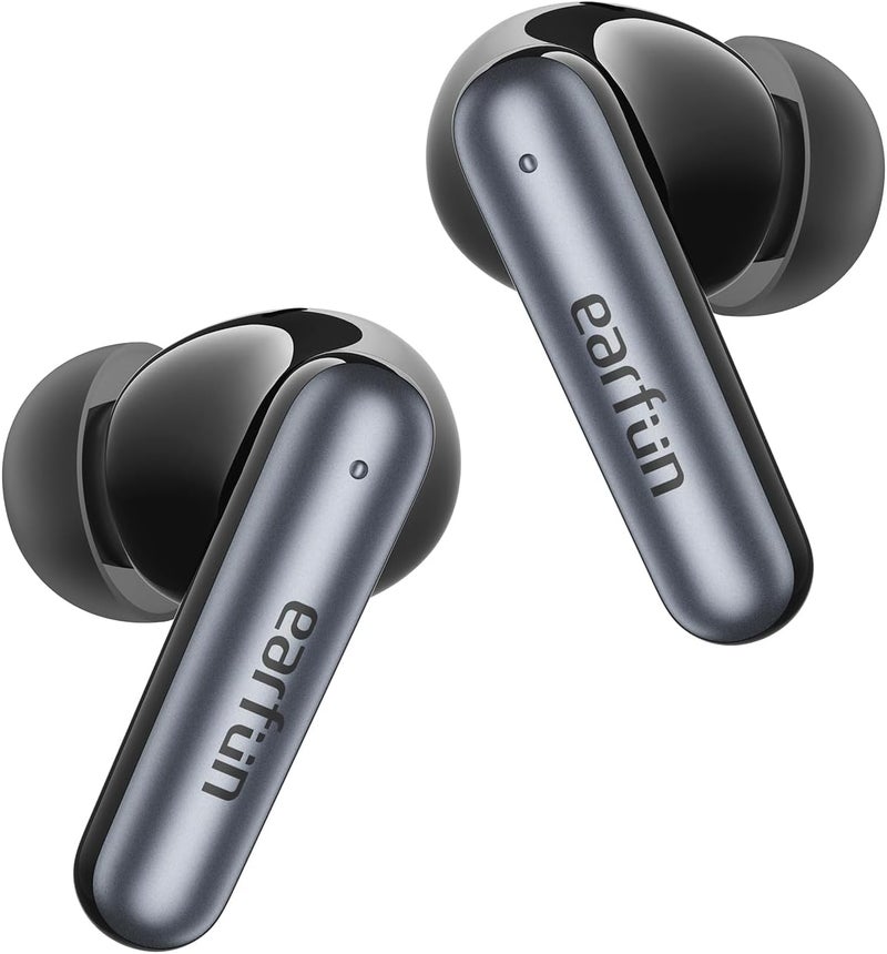 إيرفن سماعات EarFun Air Pro 4i اللاسلكية المانعة للضوضاء، صوت عالي الدقة مع LDAC، 6 ميكروفونات AI ENC لمكالمات واضحة، 40 ساعة تشغيل، صوت محيطي، اتصال متعدد النقاط، بلوتوث 5.4، شحن لاسلكي، أسود - Image 1