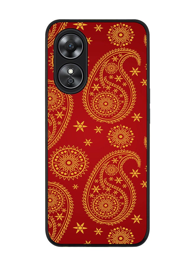 Stylizedd Rugged Black edge case for Oppo A97 Slim fit Soft Case Flexible Rubber Edges Anti Drop TPU Gel Thin Cover - Indian Bride - Image 1