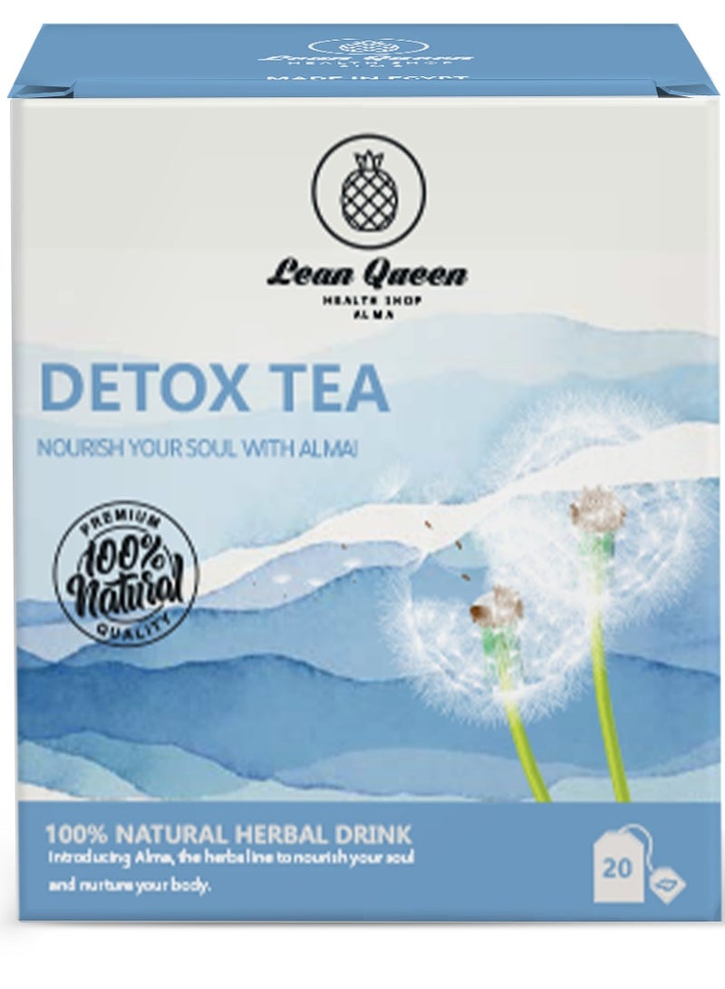 Lean Queen Health Shop Alma Detox Tea 20 herbal tea bags - Image 1