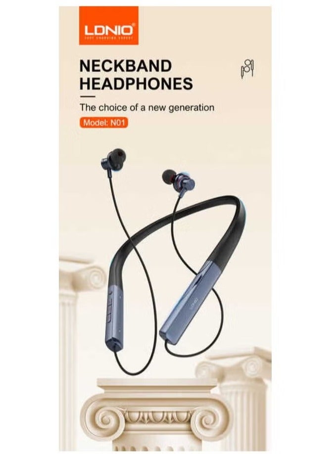 ELTRAZONE N01 Colorful Hands-Free Waterproof Wired Stereo Headset – In-Ear Earphones with Microphone, High-Quality Sound, Comfortable Fit, Ideal for Music, Calls & Sports (Black) - Image 1