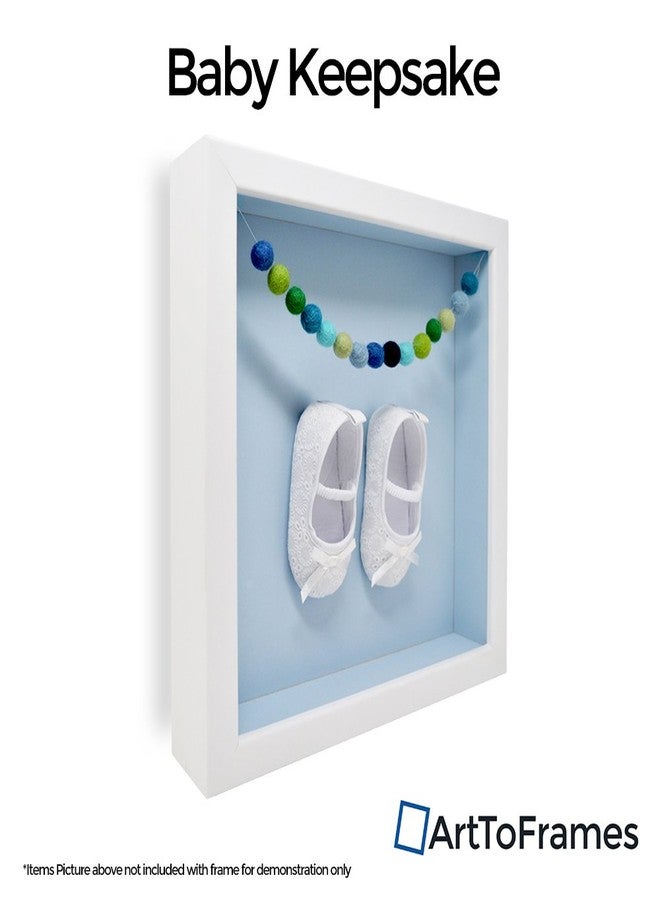 ArtToFrames 5 x 7 Inch Shadow Box Picture Frame, with a Satin Black 1'' Shadowbox Frame and Black Mat - Image 3