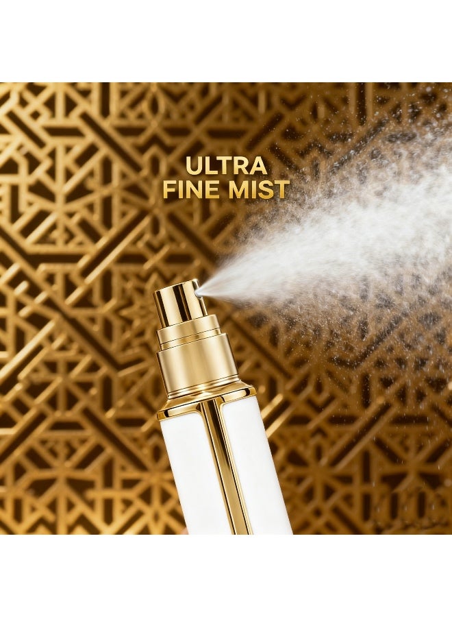 ONECIRCLE Refillable Perfume Bottle 10ML Atomizer with Mini Perfume refill Bottle For Men and Women|perfume bottle for Travel|Pocket Size Atomizer for Purse and Hand bag.(white ) - Image 3