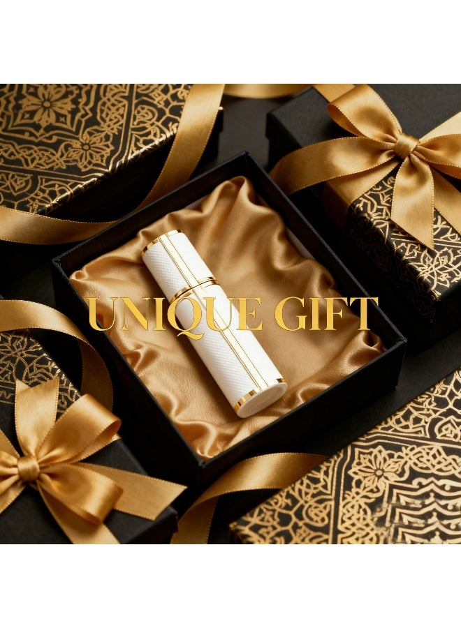 ONECIRCLE Refillable Perfume Bottle 10ML Atomizer with Mini Perfume refill Bottle For Men and Women|perfume bottle for Travel|Pocket Size Atomizer for Purse and Hand bag.(white ) - Image 5