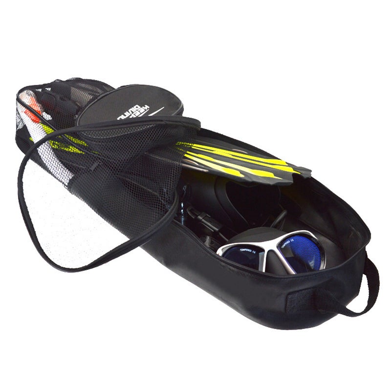 Portable Diving Fins Bag PVC Fins Protective Bag with Shoulder Strap for Scuba Diving - Image 3