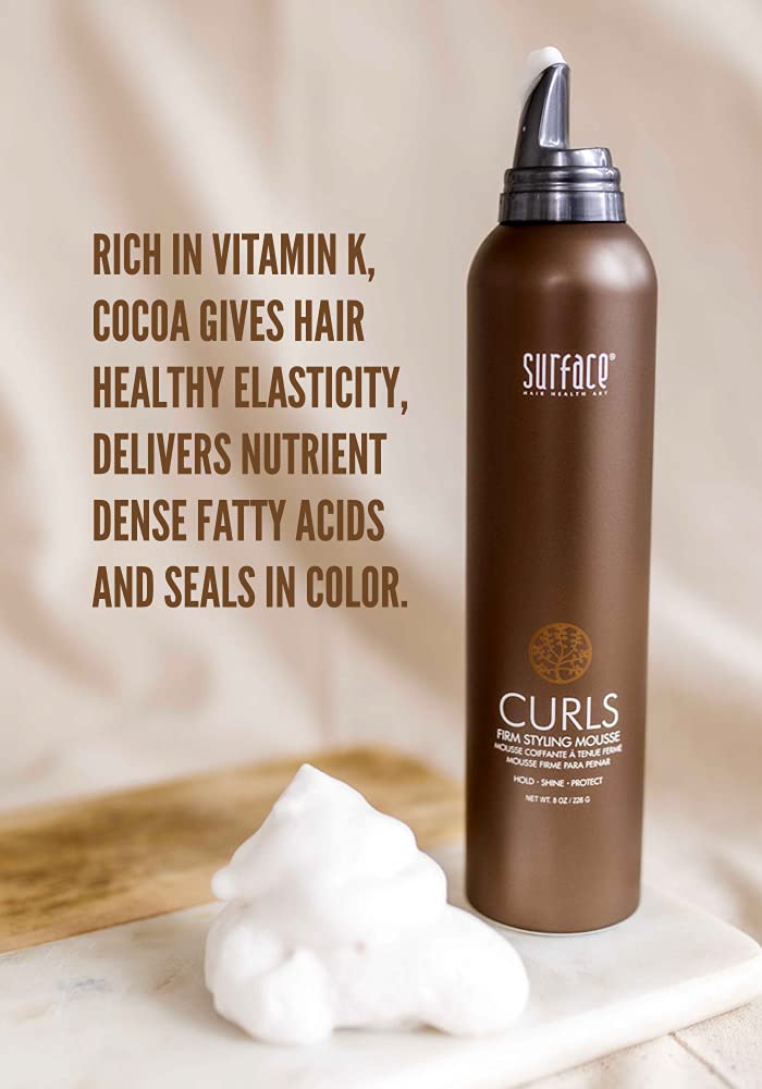 SURFACE Hair Curls Firm Styling Mousse, 8 Oz - Image 2