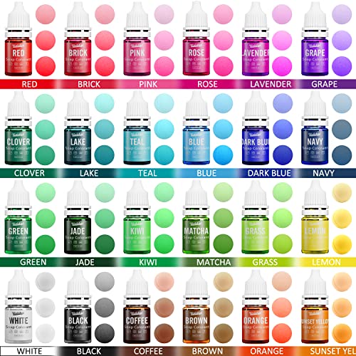 Vividye Soap Dye - 24 Color Food Grade Skin Safe Coloring for Bath Bomb and DIY Making Supplies - Liquid Concentrated Colorant Kit for Handmade Soaps and Crafts - Image 2