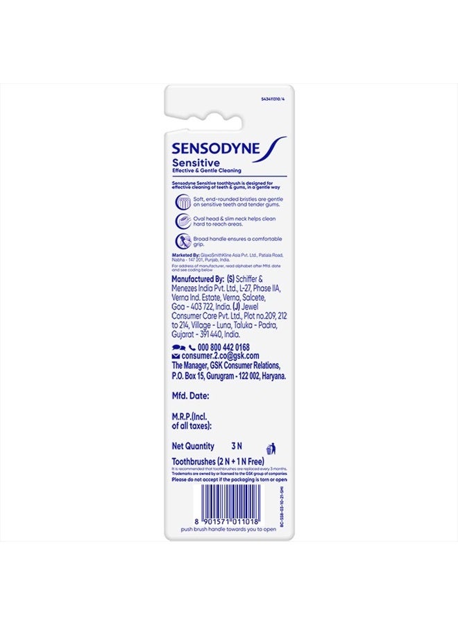 Sensodyne Sensitive Toothbrush (2+1 Pack) - Image 2