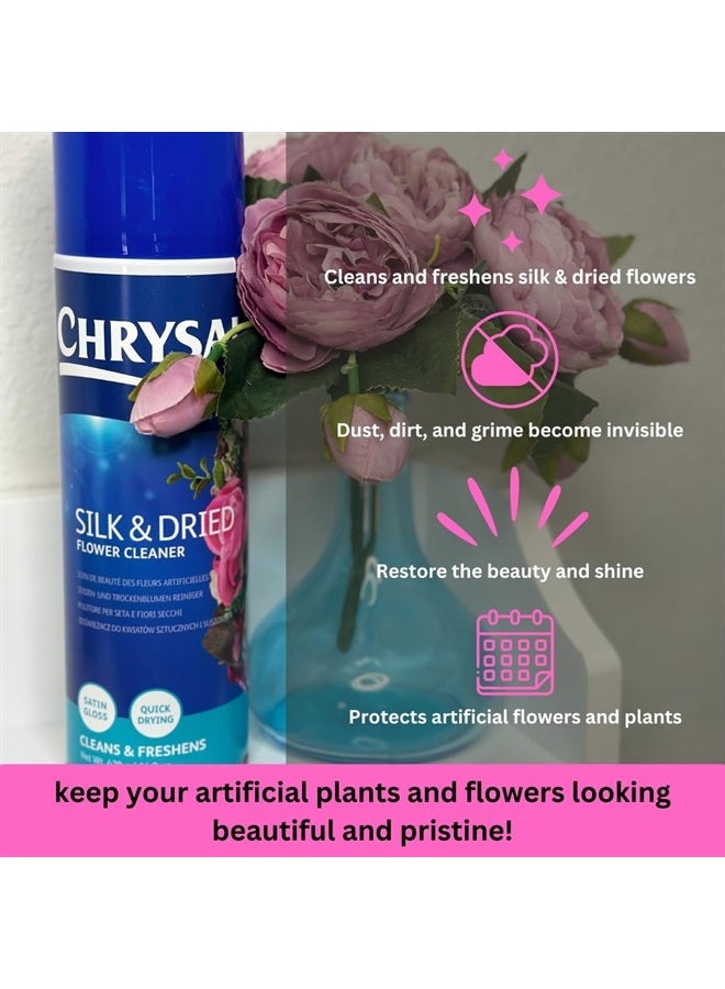 CHRYSAL Silk & Dried Flowers Cleaner Spray (16.9 oz) - Floral Supplies For Artificial Plants - Flower Arrangements Supplies - Ideal Florist Supplies – Artificial Plant accessories - Silk Plants Cleane - Image 2