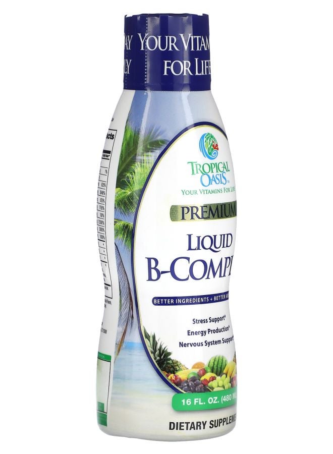 Tropical Oasis Premium Liquid B-Complex 16 fl oz (480 ml) - Image 2