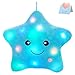WEWILL 13 Creative Twinkle Star Light up Night LED Plush Pillows Stuffed Animal Toys Birthday Valentines for Toddlers GirlsBlue - Image 4