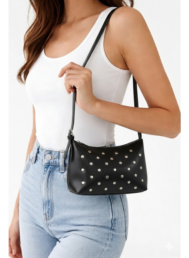 لايف ستيلاش  حقيبة كتف جلد باكسسوار زسنه - اسود ZC-8 - Image 3