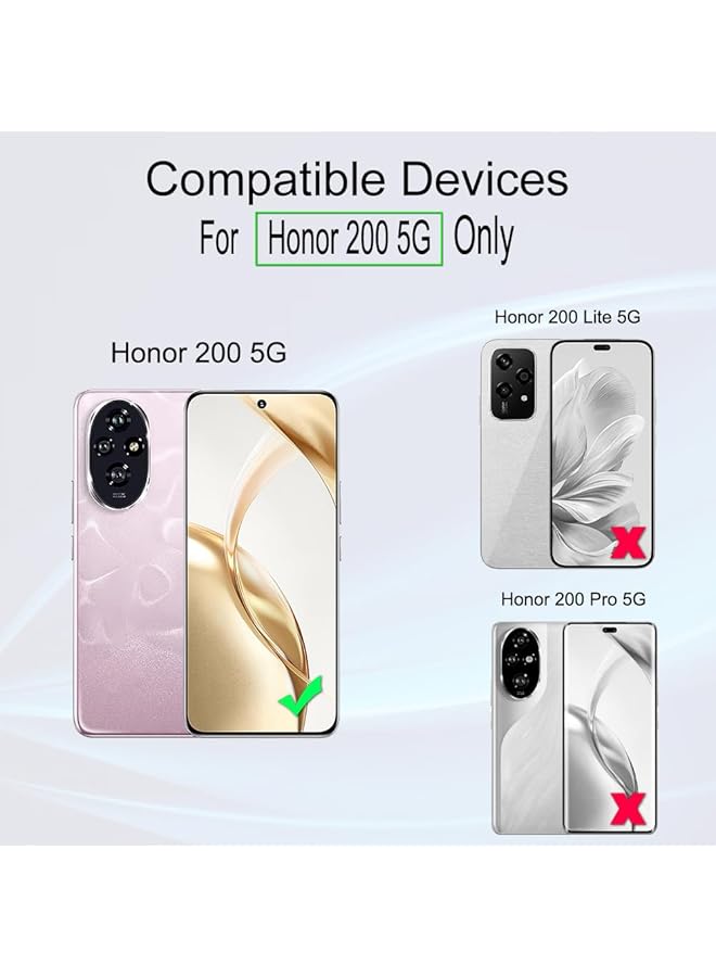 erorex 2 Pcs Screen Protector For Honor 200 5G 6.7 Inch Flexible Tpu Film With 1Pc Camera Lens Protector 1Pc Back Film Easy To Install - Image 2