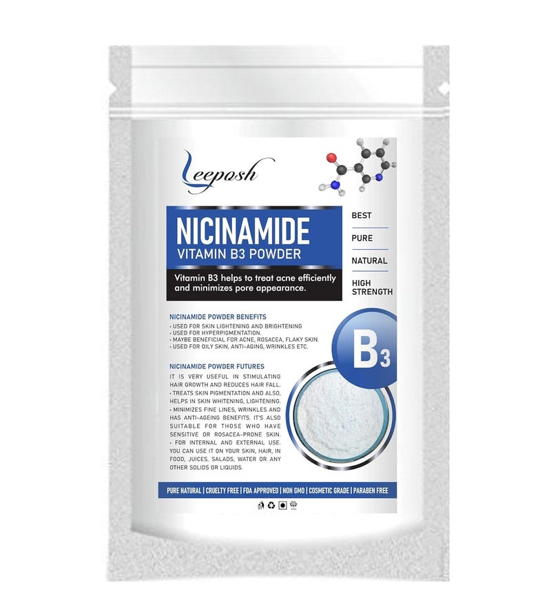 LEEPOSH Niacinamide Powder Vitamin B3 Powder For Making Skin Brightening SerumCream For 20 Gm