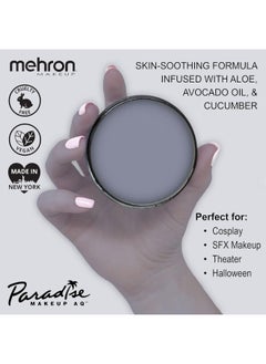 mehron Mehron Makeup Paradise Makeup AQ Pro Size | Stage & Screen, Face & Body Painting, Special FX, Beauty, Cosplay, and Halloween | Water Activated Face Paint & Body Paint 1.4 oz (40 g) (Storm Cloud)  - Image 2