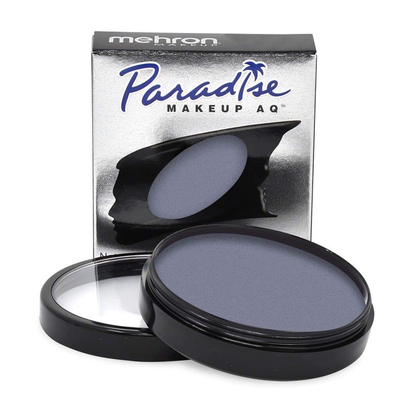 Mehron Makeup Paradise Makeup AQ Pro Size | Stage & Screen Performance, Face & Body Painting, Beauty, Cosplay, and Halloween | Water Activated Face Paint, Body Paint 1.4 oz (40 g) - Storm Cloud - Image 1