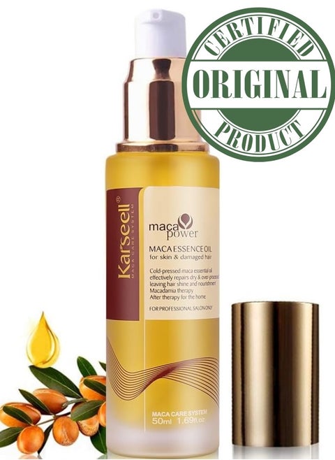 Moroccan Argan Oil for Hair Healing Cold Pressed Weightless Argan Oil Hair Serum for Dry Damaged Hair 50ml