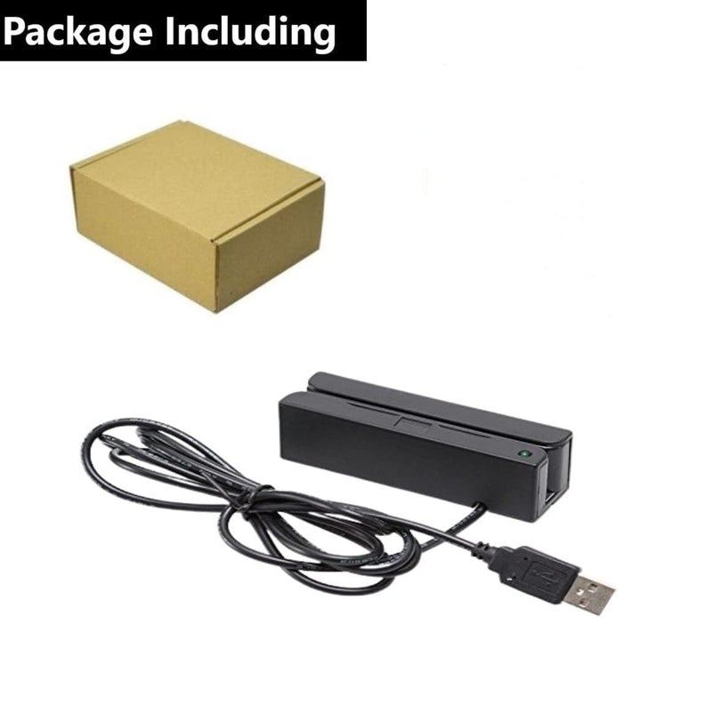Posunitech Mini Msr100 Swipe Magnetic Credit Card Reader 3 Tracks Hi/Lo Data Collector, USB Msr Stripe Card Reader for Point of Sale (POS), Access Control, ID Verify - Image 4