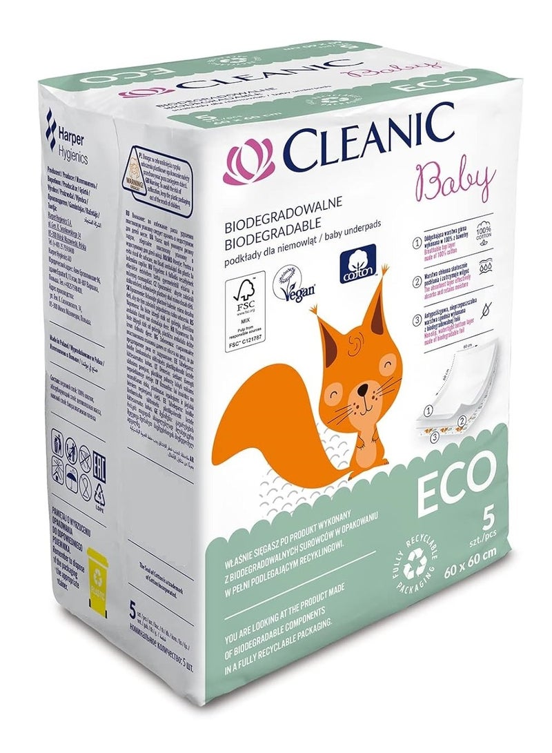 كلينيك وسادات داخلية للأطفال قابلة للتحلل 5 قطع - Image 1