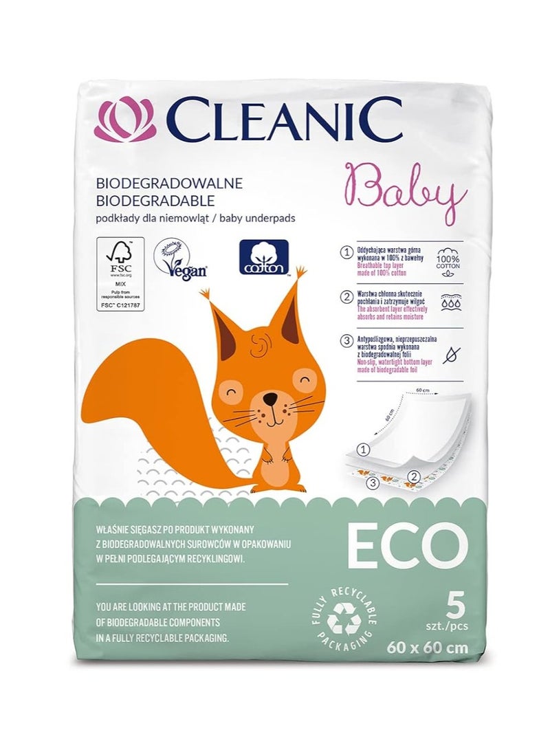 كلينيك وسادات داخلية للأطفال قابلة للتحلل 5 قطع - Image 2