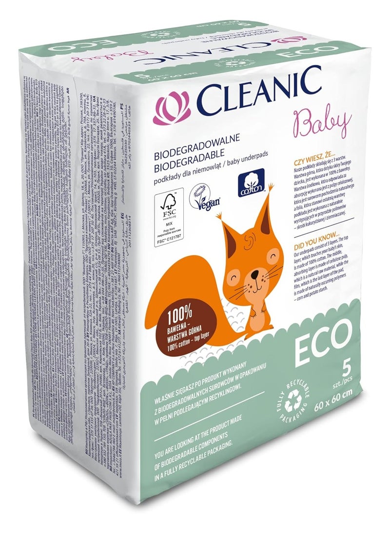 كلينيك وسادات داخلية للأطفال قابلة للتحلل 5 قطع - Image 4