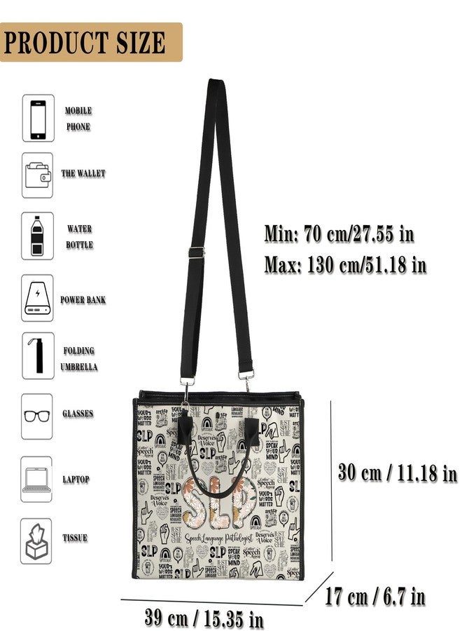 GJTIM Speech Language Pathologist Gift SLP Graduation Gift SLP Canvas Tote Bag Present for Speech Therapists (SLP LT) - Image 4