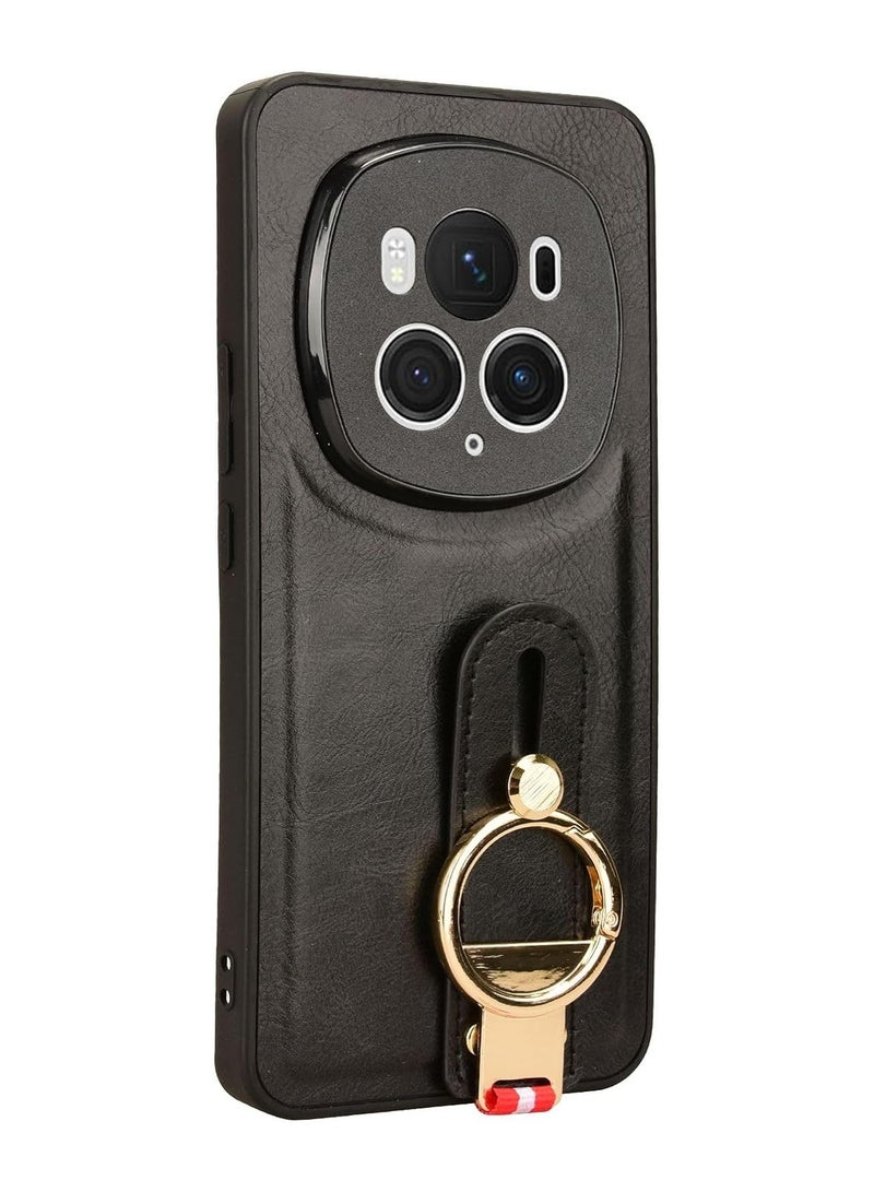 General Honor Magic 6 Pro case, [wristband] + [keychain] multifunctional case, PU leather comfortable hand feel non-slip combination case  - Image 2