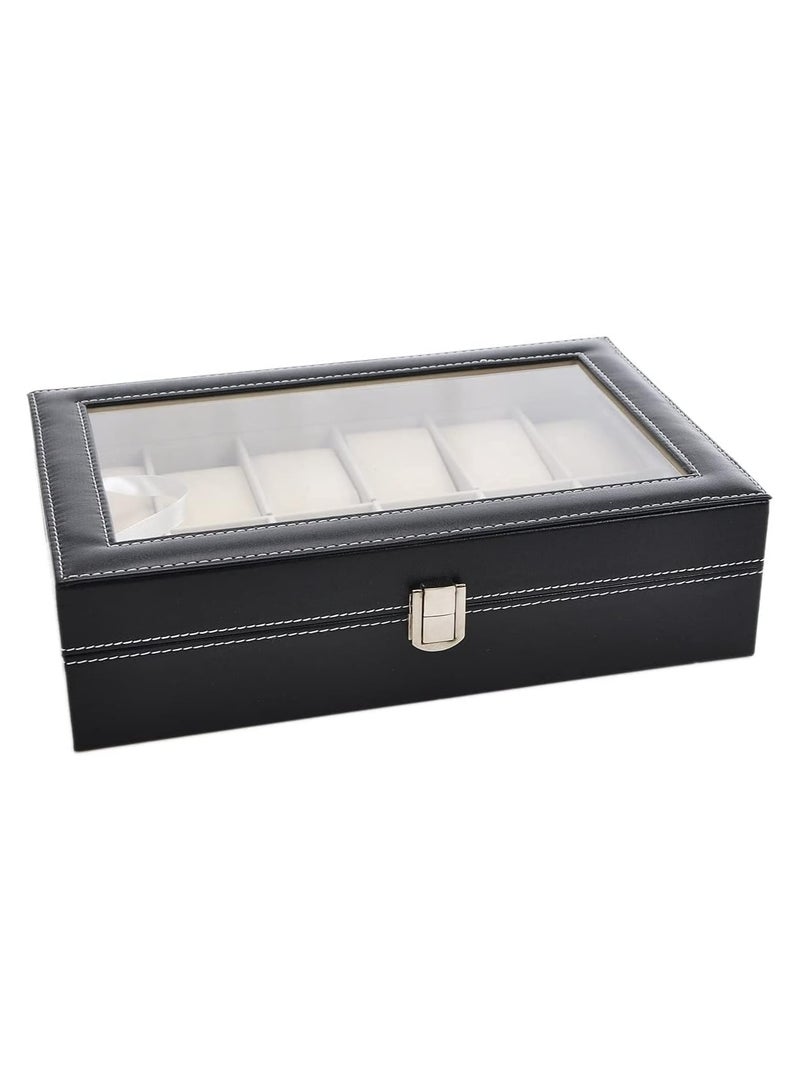 BLOOMING TIME 12 Grid Zipper Watch Box Watch Case Travel Watch Box  Portable Watches Storage Case Watch Organizer - Image 4