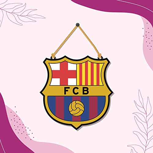 Bhai Please Barcelona FCB Wooden Wall Decor | Hanging | Wall Art | Wooden Hanger for Living Room | Bedroom | Kitchen| Office - For Home Decor, Gift - Image 5