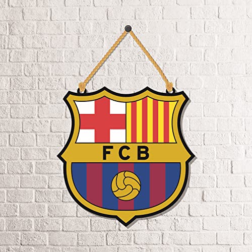 Bhai Please Barcelona FCB Wooden Wall Decor | Hanging | Wall Art | Wooden Hanger for Living Room | Bedroom | Kitchen| Office - For Home Decor, Gift - Image 4