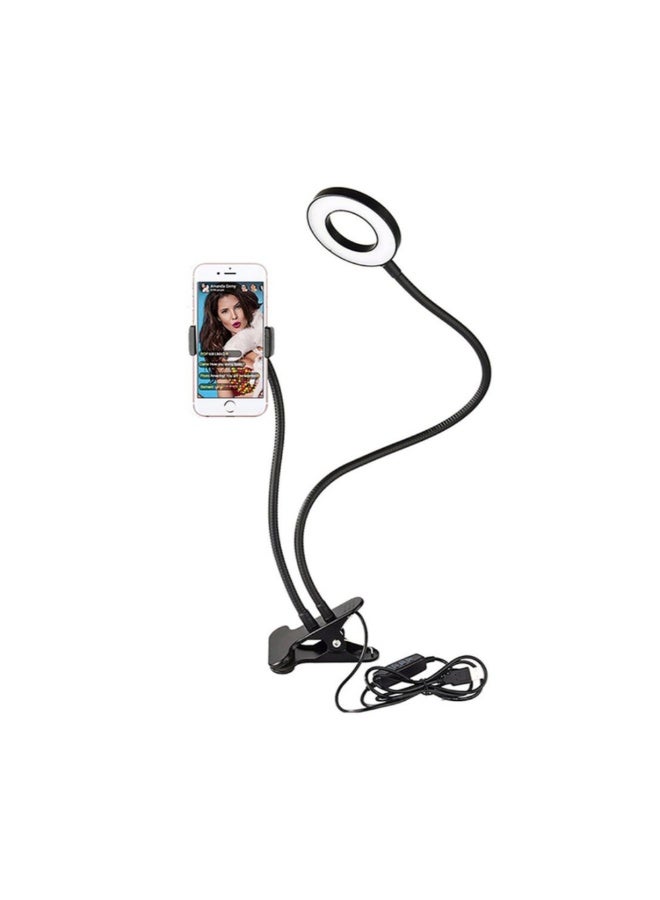 ACLIX Flexible Mobile Phone Holder With LED Light Black - Image 1