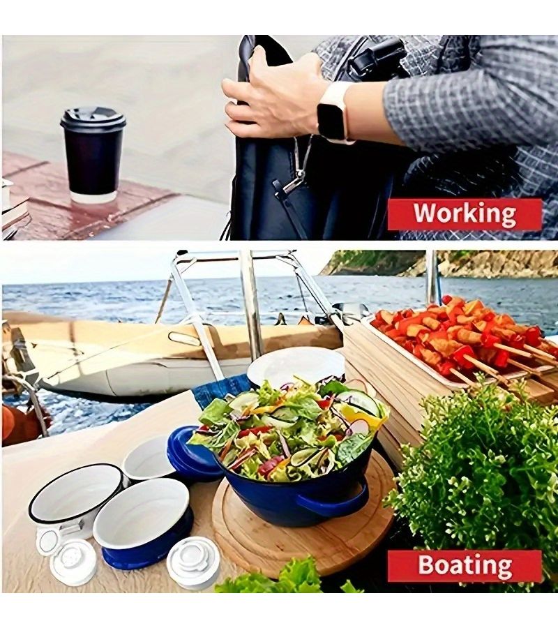1 Piece Orange Moisture Proof Salt and Pepper Shaker Airtight Spice Container for Camping Picnics Outdoor Kitchen Lunchbox Travel BBQ Seasoning Plastic Spice Dispenser - Image 4