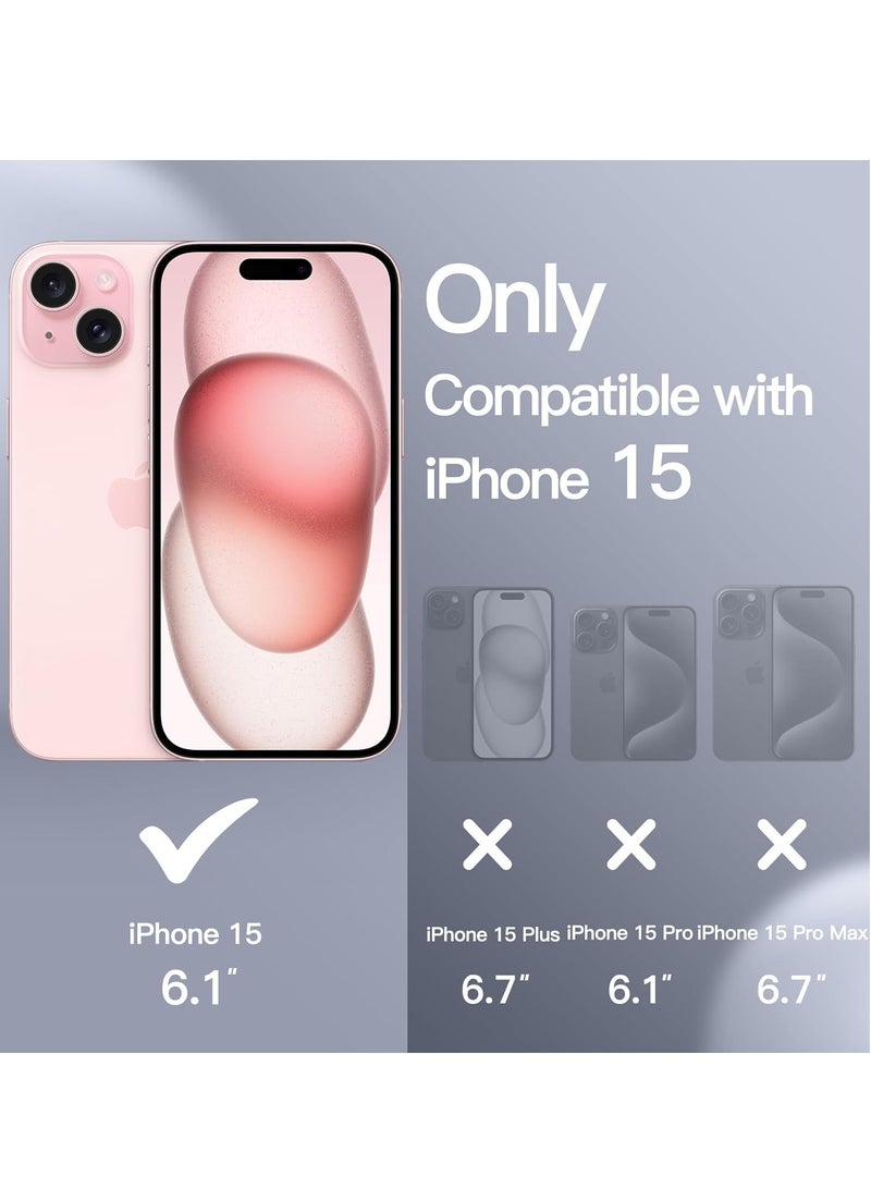 Silicone Case Compatible with iPhone 15 6.1 Premium Silicone Full Body Protection white - Image 3