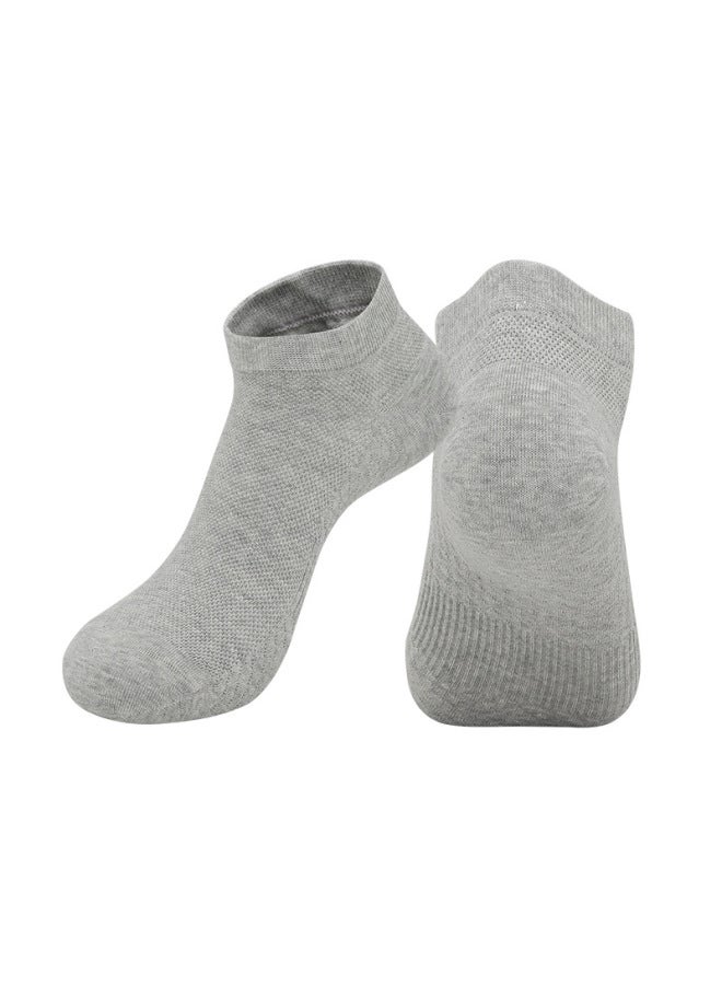 Summer 10a Casual Antibacterial Socks With Mint Fragrance, Sweat-absorbent And Odor-resistant, Solid Color Business Socks, Low-cut Pure Cotton Socks