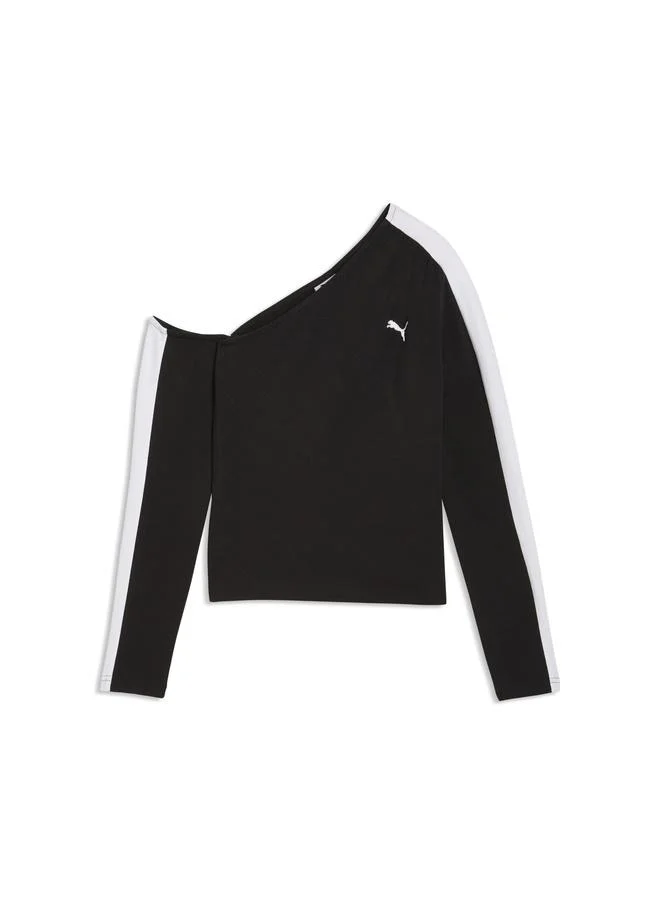 Puma PUMA Black T7 Asymmetric Top Women for Women | Best Price UAE