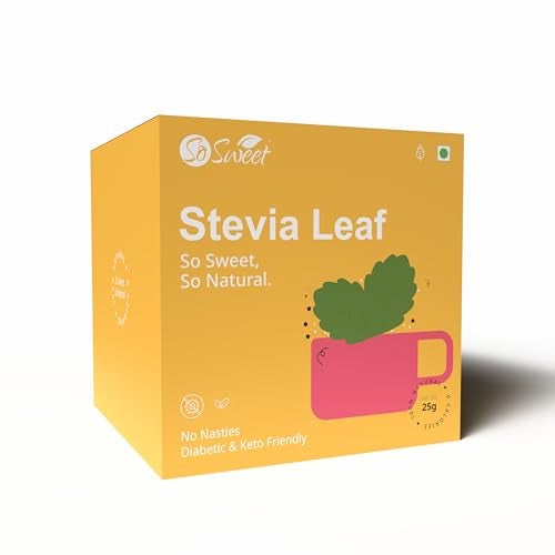 So Sweet Stevia Sugar-Free Natural Sweetener Leaves - 100% Natural, Zero Calories, Diabetic & Keto Friendly for Healthy, Calorie-Free Sweetening, Ideal for Weight Management & More Pack of 5 - Image 2
