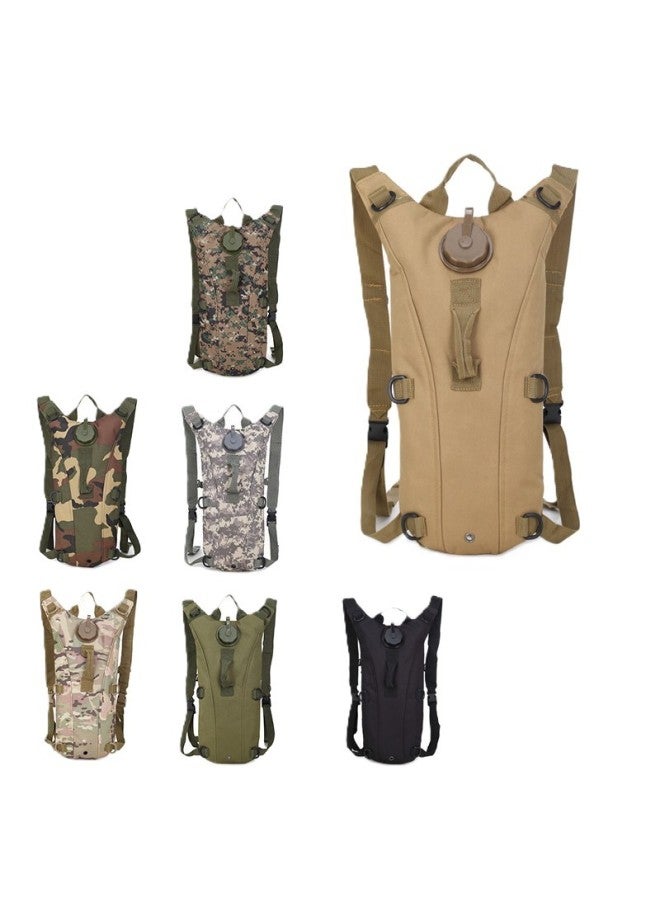 Generic Outdoor Sports Camouflage Backpack Double Shoulder Water Bag Pack Riding Hiking Bag Tactical Backpack EVA Inner Liner Oxford Cloth-Color:CP Camouflage-Capacity:Below 3L - Image 1