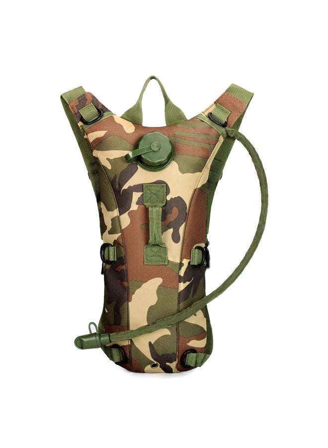 Generic Outdoor Sports Camouflage Backpack Double Shoulder Water Bag Pack Riding Hiking Bag Tactical Backpack EVA Inner Liner Oxford Cloth-Color:CP Camouflage-Capacity:Below 3L - Image 5