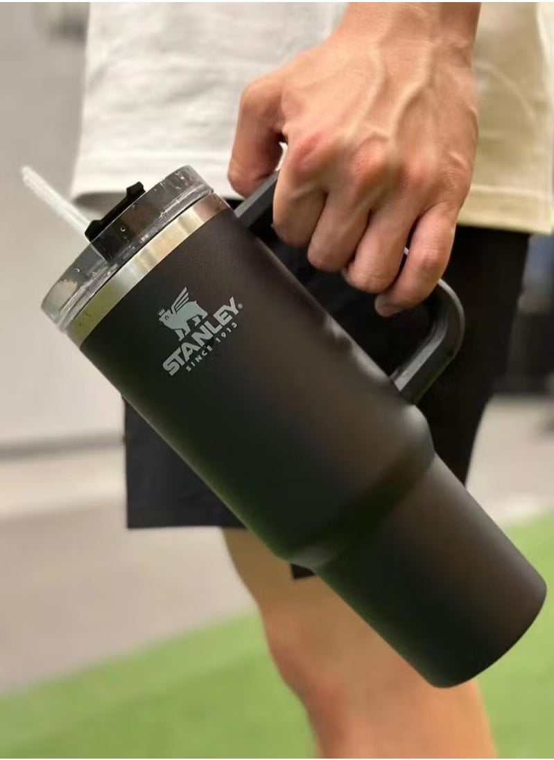 Stanley - Quencher H2.0 FlowState Stainless Steel Vacuum Insulated Tumbler with Lid and Straw for Water, Iced Tea or Coffee, Smoothie and More, 40 oz - Image 1