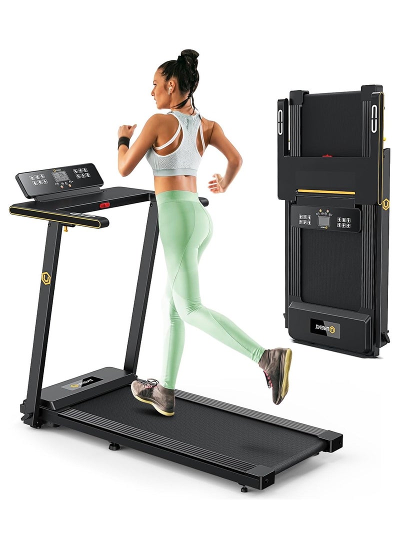 ETG - Household Silent Foldable Treadmill 1-12km/h Speed Adjustment, Full Touch Screen, with Remote Control, 120KG Load Capacity,220v/50-60hz - Image 1