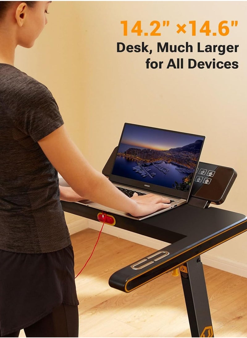 ETG - Household Silent Foldable Treadmill 1-12km/h Speed Adjustment, Full Touch Screen, with Remote Control, 120KG Load Capacity,220v/50-60hz - Image 1