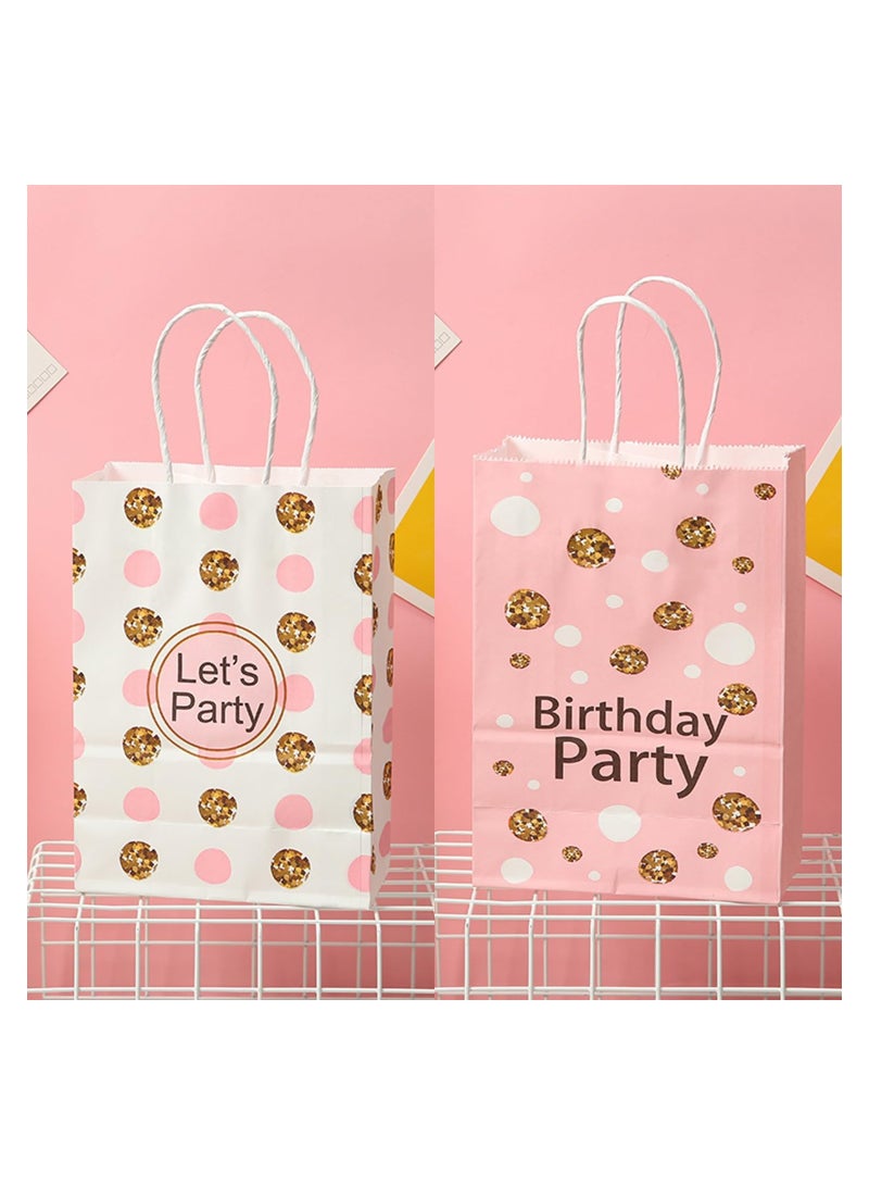 16pcs Medium Gift Bag With Handles, Kids Party Favor Paper Bag, Goodie, Birthday Gift Bag For Boys, Girls, Women and Men’ Birthdays Party, for Wedding Parties, Baby Showers, Graduation Parties - Image 3