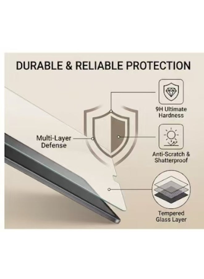 Captaintech 9H Tempered Glass Screen Protector for Samsung Galaxy Tab S11 Ultra / S10 Ultra / S9 Ultra / S8 Ultra (14.6 Inch) - Anti-Scratch High Definition Protective Film with Easy Install Kit 【1 Pack】 - Image 5