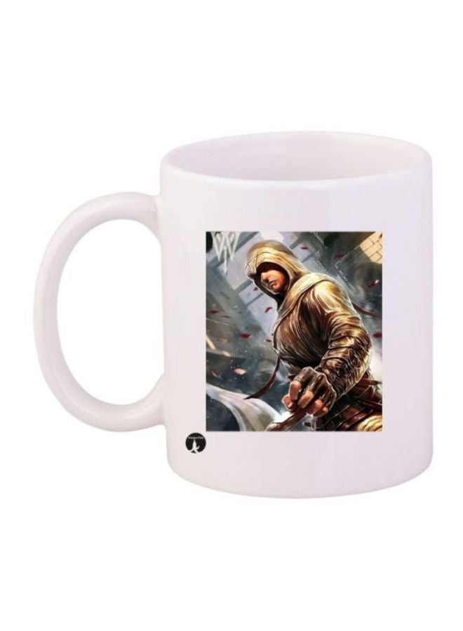 RYN Assassin's Creed Printed Coffee Mug White/Grey/Gold