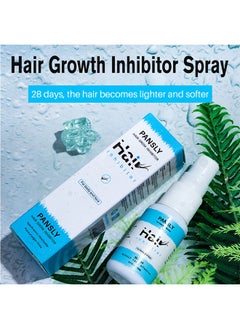 PANSLY Hair Growth Inhibitor, Hair Removal Spray Reducing And Inhibiting Hair Growth, Legs, Underarms,Lips 100% Natural Non-Irritating 20g  - Image 2