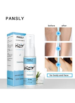 PANSLY Hair Growth Inhibitor, Hair Removal Spray Reducing And Inhibiting Hair Growth, Legs, Underarms,Lips 100% Natural Non-Irritating 20g  - Image 4