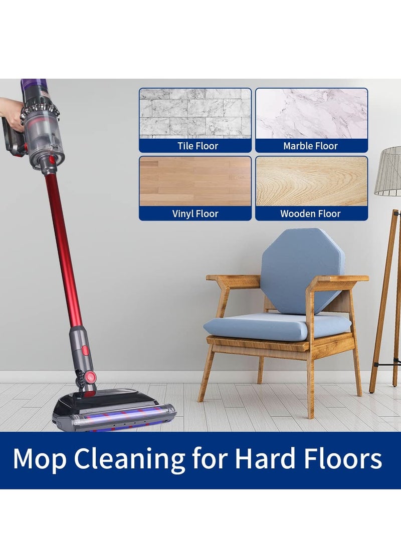 SYOSI Electric Wet Dry Mopping Head for Dyson V7 V8 V10 V11 V15 Vacuum Cleaner Steam Vacuum Filter Accessory Wet Vacuum Cleaner for Furniture with Detachable Water Tank and Six Reusable Mop Pads  - Image 4