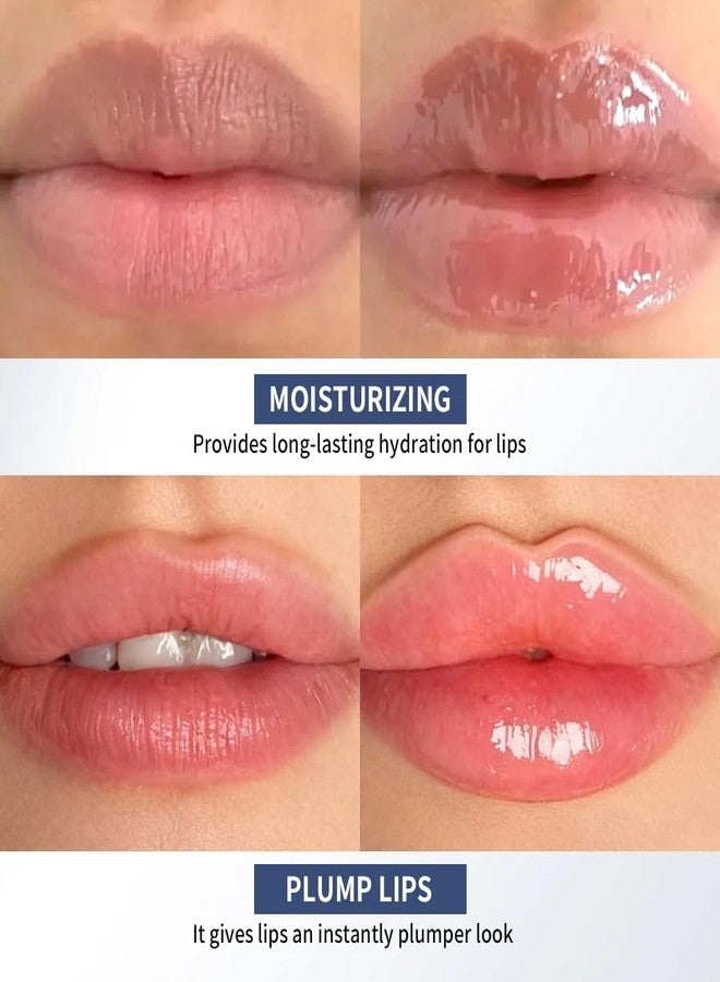 Natural Lip Balm & Hyaluronic Acid Plumping Lip Oil, Brightening & Nourishing Treatment for Dark Smokers Lips, Hydrating Lip Care to Illuminate Your Smile - Image 4