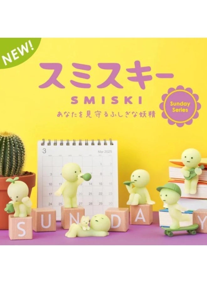 Smiski Sunday Series Glow In The Dark Mini Figure Luminous Weekend Relax Theme Desktop Miniature Individual Random Unboxing Toy Pack - Image 5