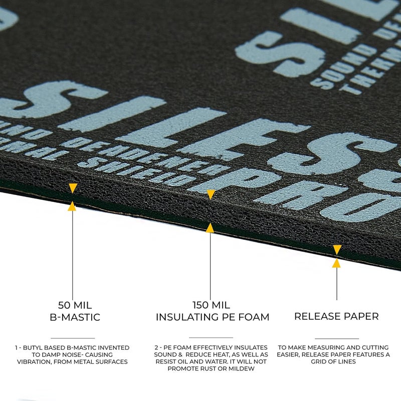 Siless LinerPRO 2in1 Car Sound Deadening & Heat Insulation Foam - Image 2