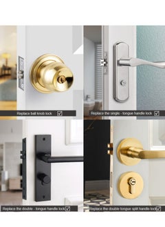 AGYMNX Smart Fingerprint Door Knob,With 4 Ways To Unlock(Bluetooth App/Fingerprint/Code/Key), Electronic Digital Door Lock,Bedroom Biometric Door Lock  - Image 4